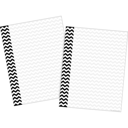 Barker Creek Black Chevron Computer Paper, 100 sheets/Package 3622